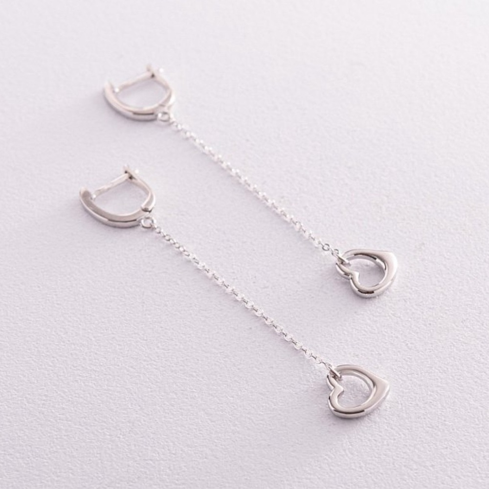 925 sterling silver heart earings